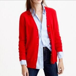 J Crew Merino wool button-up cardigan